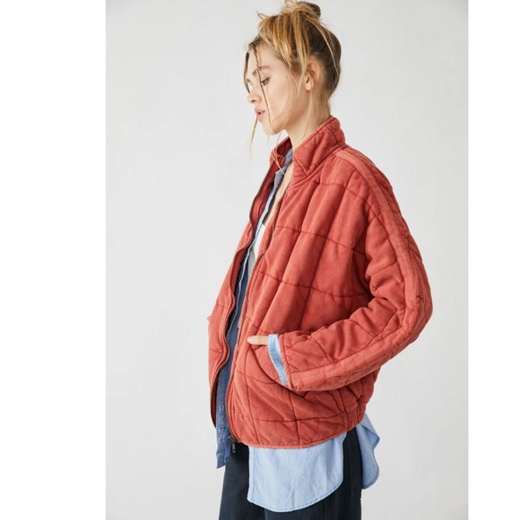 We the Free Dolman Sleeve Quilted Jacket - Myrrh - Picture 2 of 16
